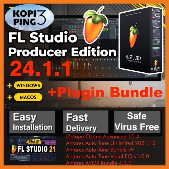 【NEW 2024 VERSION】FL Studio Producer Edition 24.1.1+All Plugins Bundle