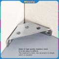 Masely Universal Furniture Corner Connector Angle Connector Furniture Triangle Support Steel Corner Bracket. 