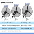 Industrial Fan Heavy Duty 30 Inches Big Aluminum Fan Blades Three Gears Adjustable Stong Wind Power Saving Electric Floor Fan Wall Fan Stand Fan. 