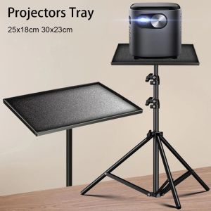 NALANILI 1Pcs Đen Khay máy chiếu Phổ thông Nhựa Giá đỡ nền tảng Bền 25x18cm 30x23cm Giá đỡ ba chân