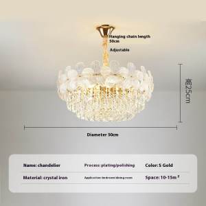 Luxury ceiling lamp LED lighting full spectrum chandelier for hotel lobby living room and bedroom