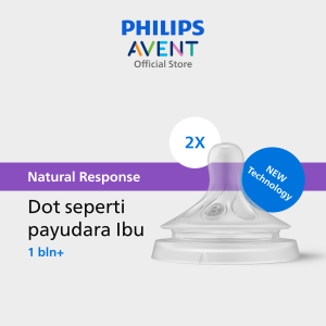 Philips Avent | Dot Bayi Botol Susu | Natural Response | Dot Seperti Payudara Ibu | 1M+ | SCY963/02