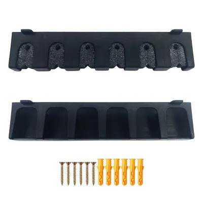 SHILIHUI Fishing Rod Stand 6 Slot Display Vertical Horizontal Bracket Plastic Bracket Fixed Frame Spinning Casting Bc Rod Collection Rack Fishing Gear Accessories