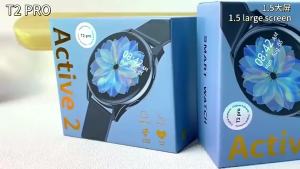 Running Volume T2pro Smart Round Screen Watch Bluetooth Call Information Notification Sports Record Mens and Womens Watch [ Free Shipping ]