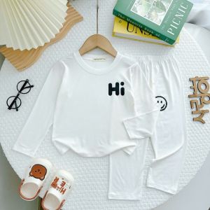 KIM220 Bộ dài thun lạnh HI dễ thương (9-26kg) Minkymom vài mềm mịn mát cho bé trai bé gái