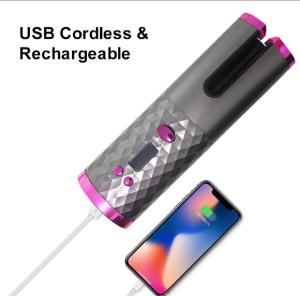 cordless automatic hair curler catok portable keriting tanpa kabel