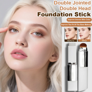 2in1 Foundation Stick Double-head Color-changing Moisturizing Concealer Stick Conceal Facial Imperfections