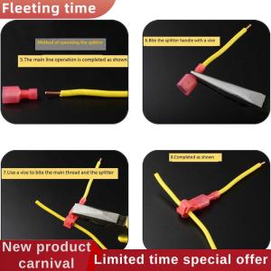 Fleeting time 30Pcs wire cable connectors terminals crimp quick splice 0.5mm-6mm kit tool set