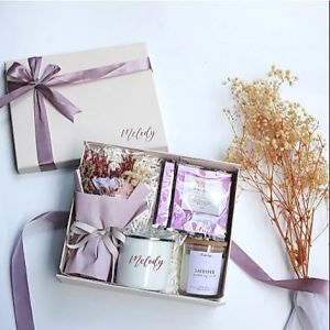 [SG] Personalised Violet Bliss Gift Box Set Customised Bridesmaid Gift Birthday Gift Wedding Gift