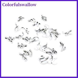 Colorfulswallow Mặt dây chuyền 26 chữ cái Bảng chữ cái tiếng Anh quyến rũ tự làm đồ trang sức thủ công