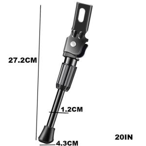 16in 18in 20in Penyangga Kaki Sepeda Anti Selip Lipat Samping Kickstand Sepeda Dengan Memperbaiki Tab