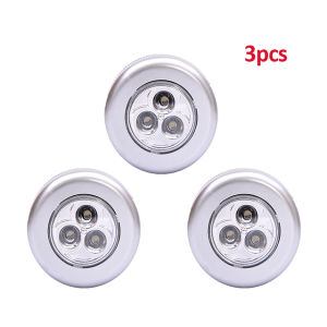 Đèn Ngủ KIPRUN Đèn Ngủ 3 Bóng LED Điều Khiển Cảm Ứng Đèn Tròn Đèn Gắn Dưới Tủ Quần Áo Tủ Quần Áo Dùng Trong Nhà Bếp Phòng Ngủ Ô Tô