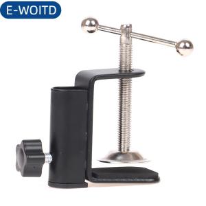 E-WOITD  Giá đỡ hẫng Giá đỡ kẹp Phụ Kiện Kẹp Đèn bàn Ống đế cho giá đỡ mic