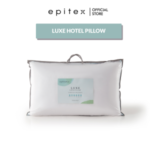 Epinova Luxe Hotel Pillow 900g 74 x 48cm | Adult Pillow Medium Firm 100% Cotton Breathable Neck Support Hollow Fibre