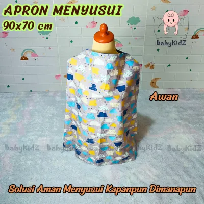 Apron Menyusui / Nursing Cover Motif Lucu | Pelindung Ibu Menyusui Bayi – Lembut Ringan & Anti Tembus Pandang