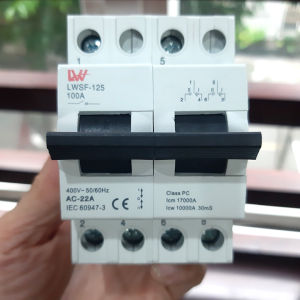 Cầu dao đảo chiều 2P 100A 220v LWR át đổi nguồn điện công suất lớn
