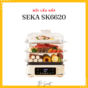 Nồi Lẩu Hấp 4 Tầng Đa Năng SEKA SK6620 Hàng Công Ty BH 24 Tháng