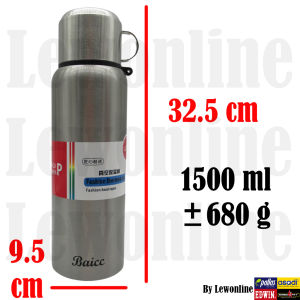 Thermos Cup Tumbler 1500ml with Vacuum Water Bottle Ice Cup 304 Stainless Steel Gift Present MTB8827