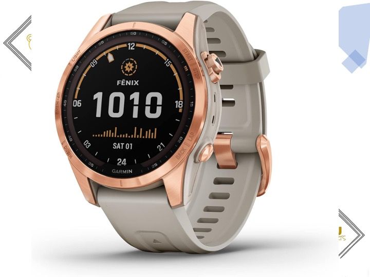 Garmin Fenix 7S Solar Rose Gold with Light Sand Band Multisport GPS Watch Lazada PH