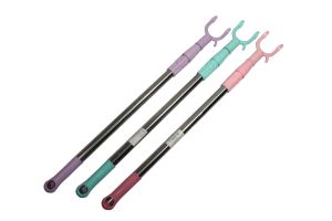 NARITA ไม้เกี่ยวของ ยืดได้ สูงสุดถึง 90 ซม. (คละสี) ด้ามสแตนเลส แข็งแรง ไม้สอยยืดได้ ไม้สอย ไม้เกี่ยว ไม้สอยเสื้อผ้า ไม้สอยผ้า ไม้เกี่ยวผ้า สอยผ้า ยืด-หดได้