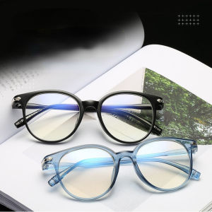 SUNYMALL Kính Chống ánh Sáng Xanh Cho Phụ Nữ Và Nam Giới Kính Mắt Gọng Trong Suốt Thời Trang Bảo Vệ Bức Xạ Khung Tròn Kính Mắt Cao Cấp Ngăn Tia UV