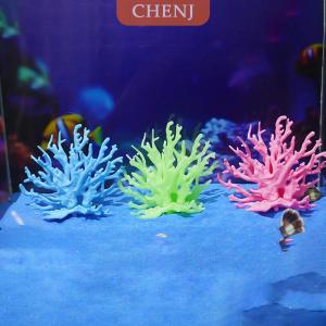 [COD] CHENJ ปะการังเทียมตกแต่งตู้ปลาพืชพีวีซีเทียมเครื่องประดับปะการังตู้ปลาภูมิทัศน์ตู้ปลา