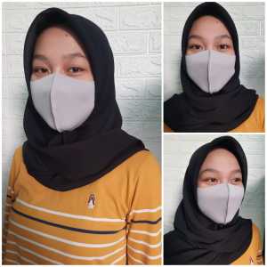 MASKER KAIN SCUBA KOREA 5pcs / MASKER KAIN PREMIUM bisa cuci ulang BAHAN SCUBA isi 5 pcs