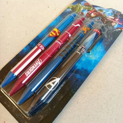 mechanical pencil ดินสอกด 0.5mm คละลาย แพ็คละ 4 ด้าม ลาย อเวนเจอร์ Avengers