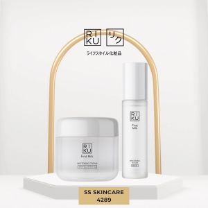 RIKU (ริคุ) เซตดูแลผิวหน้า ครีมเกาหลี+เซรั่มนม สำหรับผิวหน้า