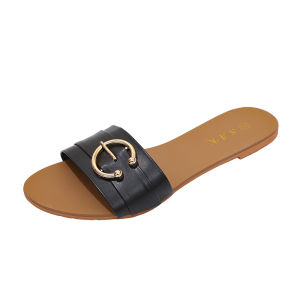 2025 Summer New Arrival Womens Flat Sandals Casual Outdoor Lightweight Sandals Fashionable Open-Toe Slip-Ons