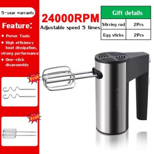 【10 -year warranty】 Mixer for baking Hand Mixer Electric whisk mixer egg beater Easy make