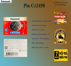 1 viên pin 3v Lithium CR2450 Panasonic chính hãng