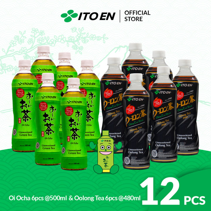 ITO EN Paket Oi Ocha Tea 6 pcs & Oolong Tea 6 pcs - Bundle Mix