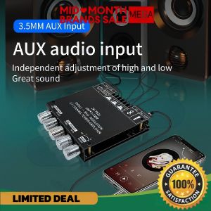 ZK-TB21 DIY Audio Bluetooth Amplifier 2.1 Channel 160W*2+220W Subwoofer Module para sa Car at Home Stereo