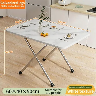 Folding Dining Table Simple Home Use Dormitory Rental House Square Table Portable Small table Study table