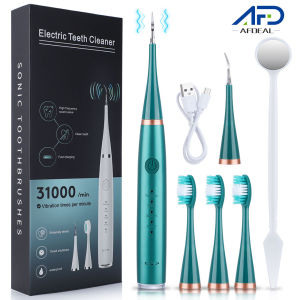 Afdeal Rechargeable Ultrasonic Dental Scaler Tooth Cleaner Machine Teeth Whitening Yellow Tartar Cleaner Fresh Breath Oral Care