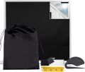 Qivine Black Out Shades for Bedroom Windows, Portable Blackout Curtain for Living Room, No Tools Cordless Window Shades for Home, 78.7 * 56.5'' Temporary Fabric No Drill Blinds & Shades for Travel. 