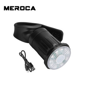 MEROCA Bicycle Smart TailLight Waterproof USB Rechargeable 7 Colors Tail Light Riding Warning Safety Bike Rear Light