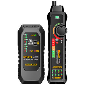 เครื่องทดสอบสายเคเบิล LAN RJ45 RJ11 ตัวค้นหาสายเครือข่ายต่อต้านการแทรกแซงพร้อมเครื่องมือเชื่อมโยงสายไฟลวดหูฟัง