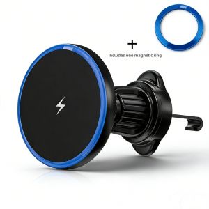 Magnetic Car Vent Mount Wireless Charger 5W Fast Charging with LED Light for Smartphones 5W Fast Charging with LED Light for Smartphones