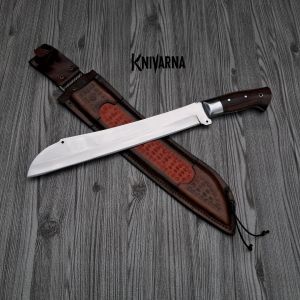 Golok Mandau Baja Full Tang Polish Miror