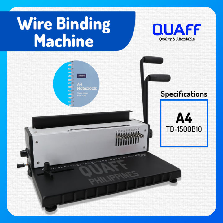 QUAFF Wire Binding Machine A4 size TD1500B10 Lazada PH