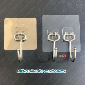 Móc Dán Tường Siêu Dính INOX 304 Treo Đồ Nặng 8KG Hamart Móc Tròn Chịu Lực Treo Đồ Trang Trí Decor