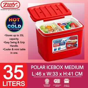 ZOOEY 35 LITERS HIGH-QUALITY INSULATED COOLER BOX POLAR ICE BOX/COOLER BOX/WATER JUG/COOLERS/WATER CONTAINER/WATER COOL AND WARM STORAGE