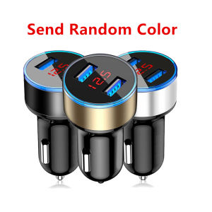 3.1A Dual USB Car Charger 2 Port LCD Display 12-24V