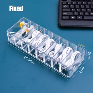 Cable Compartment Organizer Charger Management Box Desktop Wire Drawer Storage Organiser