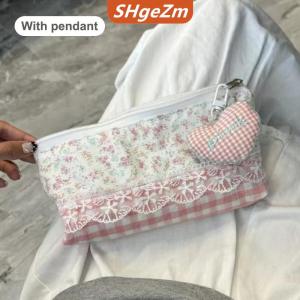 [COD] SHgeZm Chất Lượng Cao Ngọt Ngào Ren Hoa Thiết Kế Bút Túi Công Suất Lớn Đa Chức Năng Văn Phòng Phẩm Túi Bút Chì Trường Hợp Sinh Viên Nguồn Cung Cấp