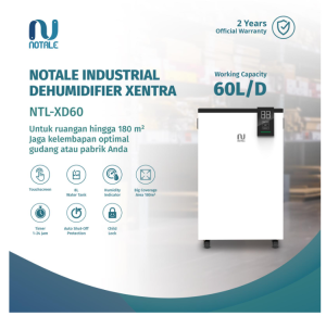 Notale Xentra Industrial Dehumidifier Penghilang Penyerap Air Lembab Jamur Gudang Pabrik Rumah