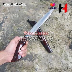 Pisau Dapur Tajam Kuat / Pisau Baja Ukir Kayu Rasamala Siap Pakai
