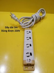 Ổ cắm nội địa Nhật Toshiba dây dài 3m 4 ổ cắm (mã 59)